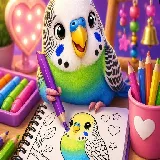 BTS Budgie Coloring Book