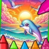 Sunset Beach Coloring
