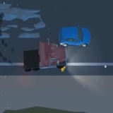 Truck and Police